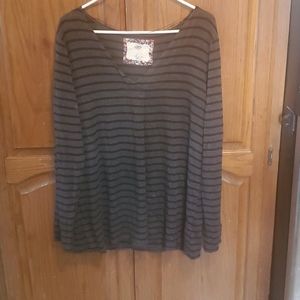 Long sleeve striped sweater